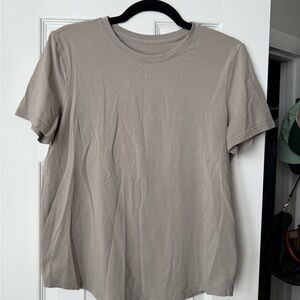 Women’s Lululemon Classic Crew Neck T-Shirt - Taupe
